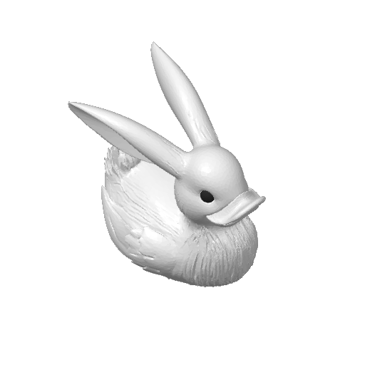Hopping Long Eared Fluff Dash Duck (3D render, made to order)