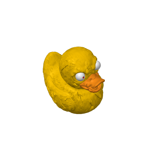 Fanged Creepy Grin Dash Duck (3D render, made to order)