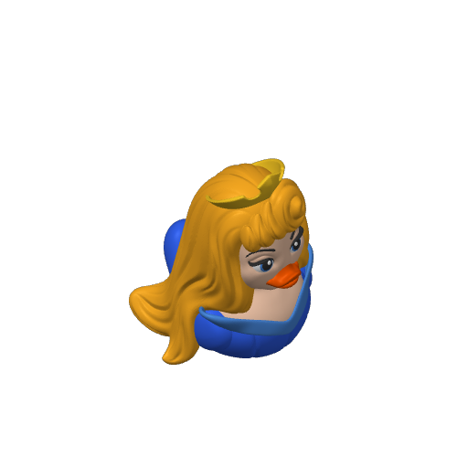 Curse Sleeping Princess Dash Duck (3D render, made to order)
