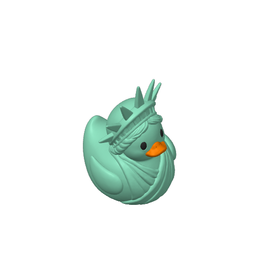 Torch Bearing Freedom Icon Dash Duck (3D render, made to order)