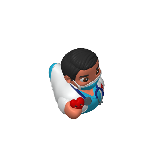 Heart Doctor Guy Dash Duck (Version 2) (3D render, made to order)