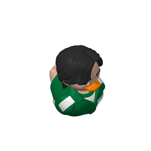 Green Tracksuit Contestant Dash Duck (3D render, made to order)