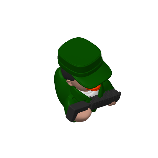 Rifle Carrying Camo Trooper Dash Duck (3D render, made to order)