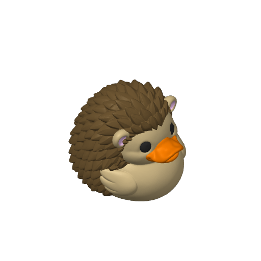 Spiky Blue Speedster Dash Duck (3D render, made to order)