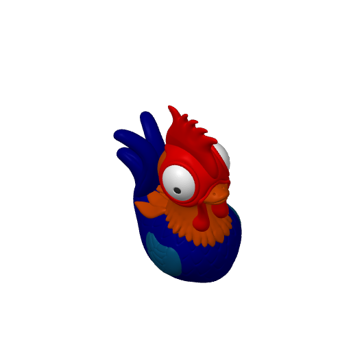 Dim Witted Rooster Dash Duck (3D render, made to order)