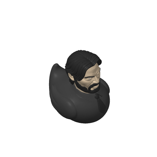 Pencil Wielding Hitman Dash Duck (3D render, made to order)