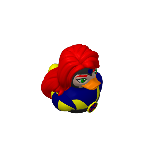 Telepathic Phoenix Mutant Dash Duck (3D render, made to order)