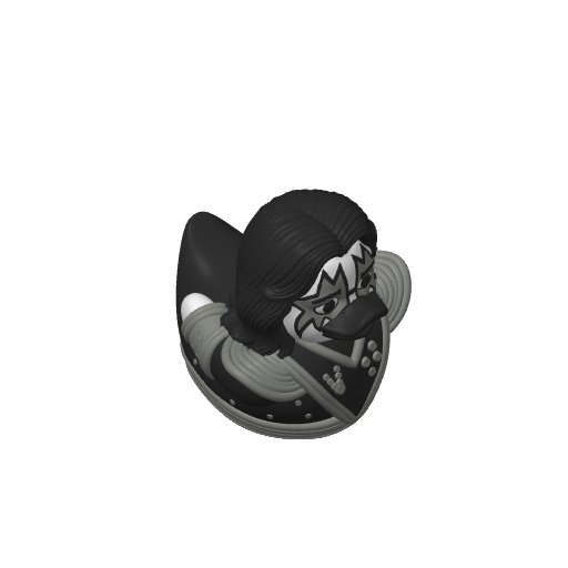 Spaceman Guitar Rocker Dash Duck (3D render, made to order)