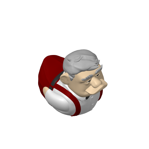 Balloon House Floating Senior Dash Duck (3D render, made to order)