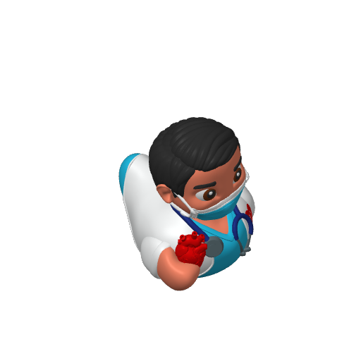 Heart Doctor Guy Dash Duck (3D render, made to order)