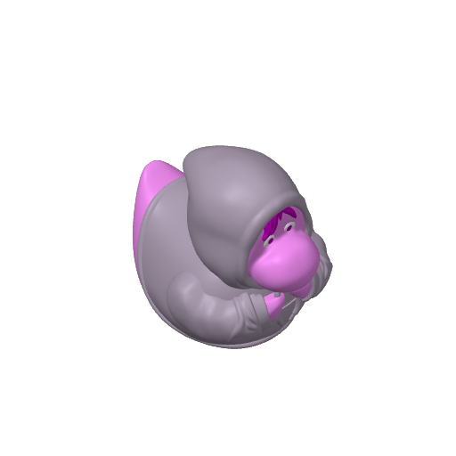 Hooded Blushing Shy Emotion Dash Duck (3D render, made to order)