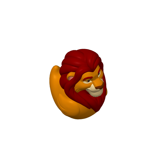 Lion Cub Future King Dash Duck (3D render, made to order)