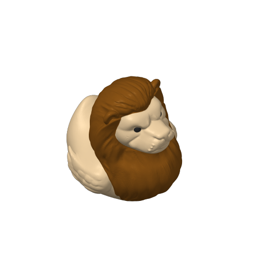 Golden Maned Savanna Ruler Dash Duck (3D render, made to order)