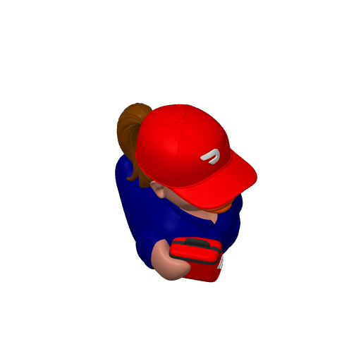 Food Delivery Lady Dash Duck (3D render, made to order)