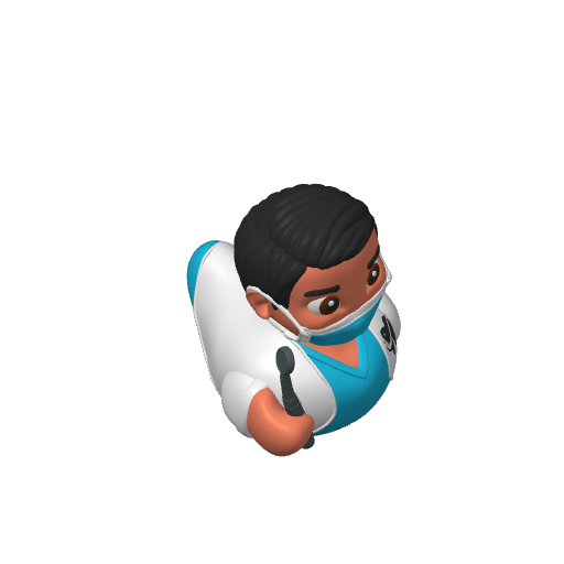 Tooth Caring Doctor Guy Dash Duck (Version 2) (3D render, made to order)