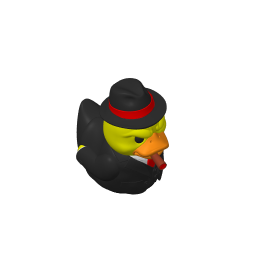 Pinstripe Suited Mobster Dash Duck (3D render, made to order)