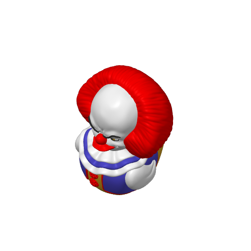 Sewer Grate Dancing Clown Dash Duck (3D render, made to order)
