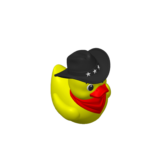 Ten Gallon Hat Rancher Dash Duck (3D render, made to order)
