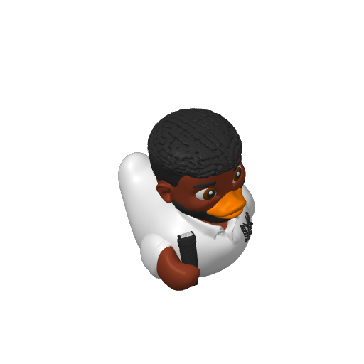Scissor Snipping Stylist Dash Duck (3D render, made to order)