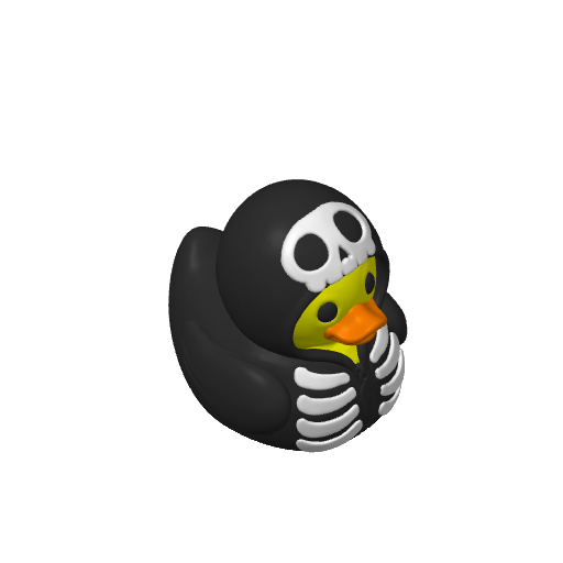 Bone Print Pajama Dash Duck (3D render, made to order)