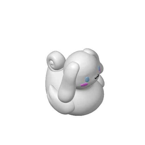Long Eared Cloud Puppy Dash Duck (3D render, made to order)