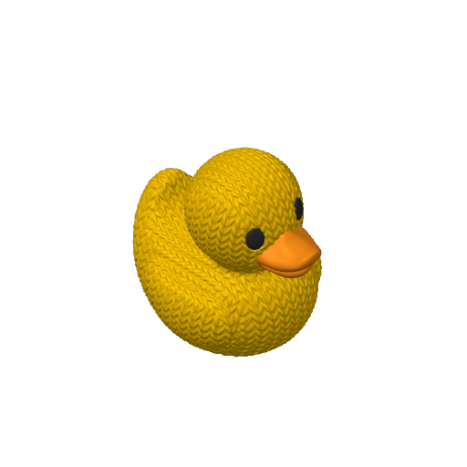Yarn Stitched Cozy Dash Duck (Version 2) (3D render, made to order)