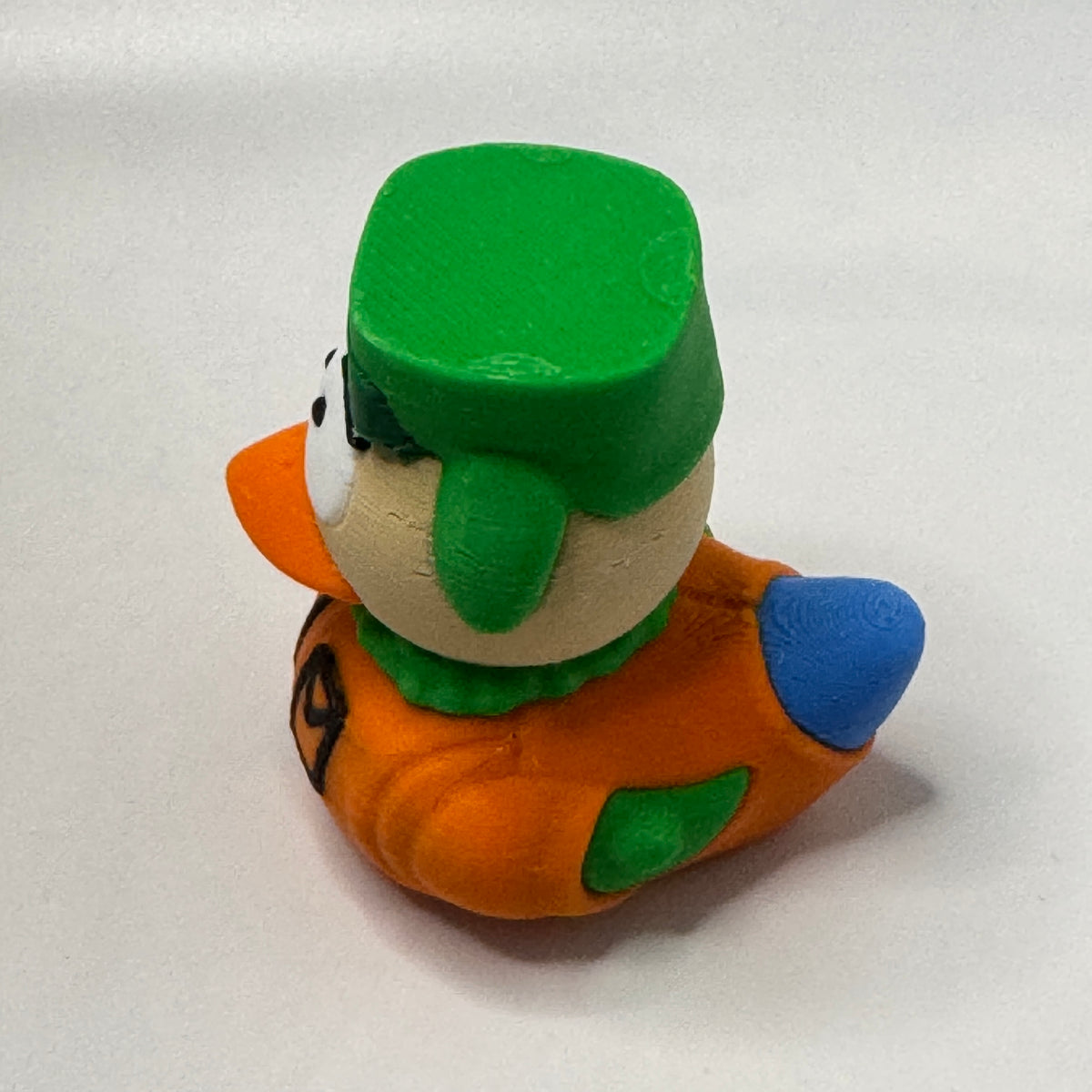 Green Hat Jewish Kid Dash Duck - side view