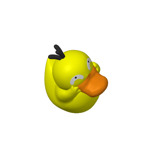 Confused Headache Duck Dash Duck (3D render, made to order)