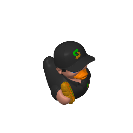 Footlong Sub Employee Guy Dash Duck (3D render, made to order)