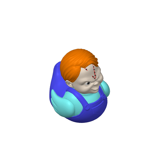 Scarred Doll Menace Dash Duck (3D render, made to order)