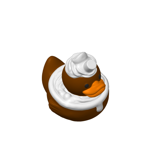 Warm Cocoa Treat Dash Duck (3D render, made to order)