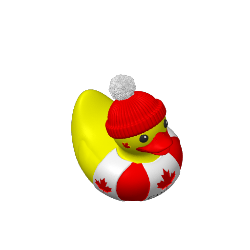 Maple Leaf Northern Neighbor Dash Duck (3D render, made to order)