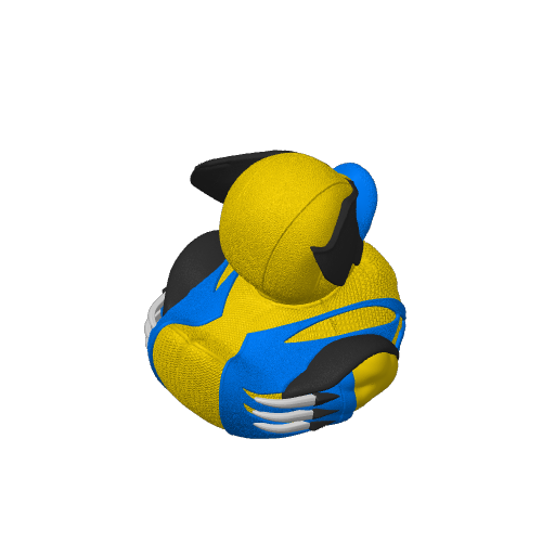 Clawed Adamantium Mutant Dash Duck (3D render, made to order)