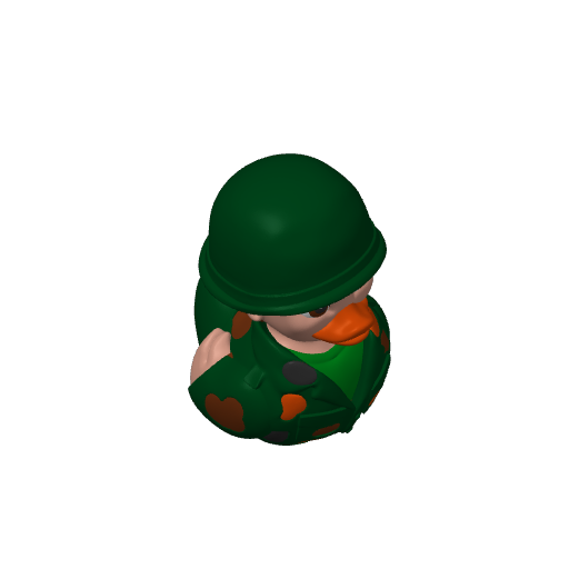 Servicewoman Troop Dash Duck (Version 2) (3D render, made to order)