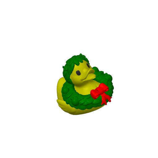 Holiday Door Circle Dash Duck (3D render, made to order)