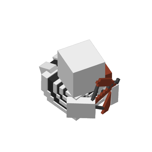 Blocky Skeleton Archer Dash Duck (3D render, made to order)