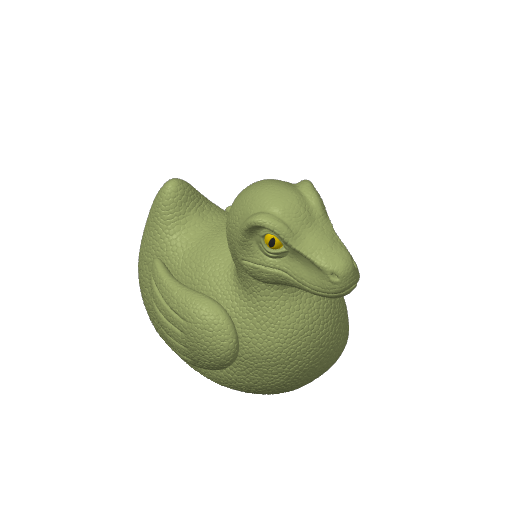 Clever Clawed Dino Dash Duck (3D render, made to order)