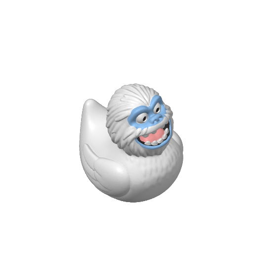 Hairy Mountain Yeti Dash Duck (3D render, made to order)