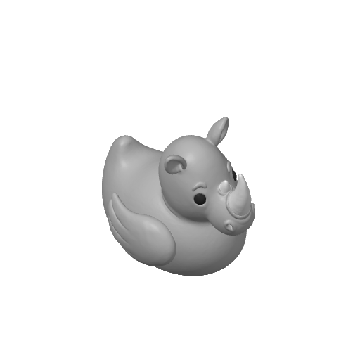 Horned Armored Plains Charger Dash Duck (3D render, made to order)