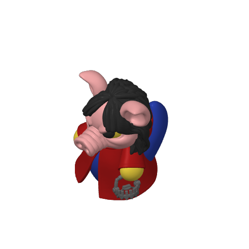 Pig Masked Puzzle Trap Killer Dash Duck (3D render, made to order)
