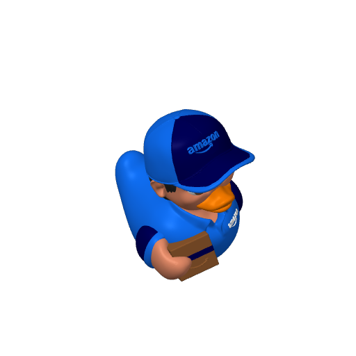 Package Delivery Guy Dash Duck (3D render, made to order)