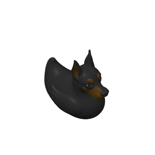 Sleek Alert Guard Dog Dash Duck (3D render, made to order)