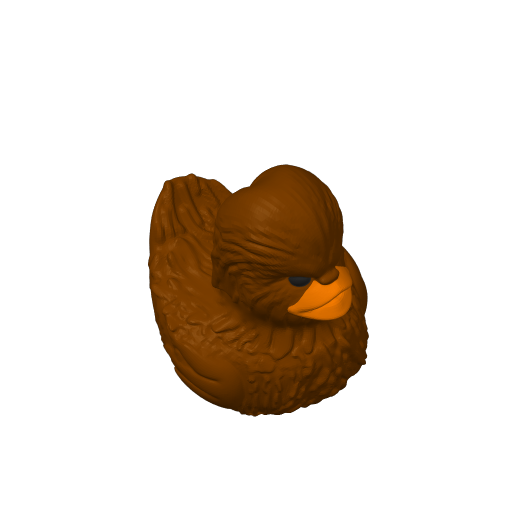 Hairy Co Pilot Warrior Dash Duck (3D render, made to order)