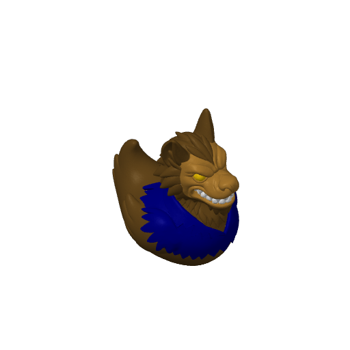 Full Moon Howling Beast Dash Duck (3D render, made to order)