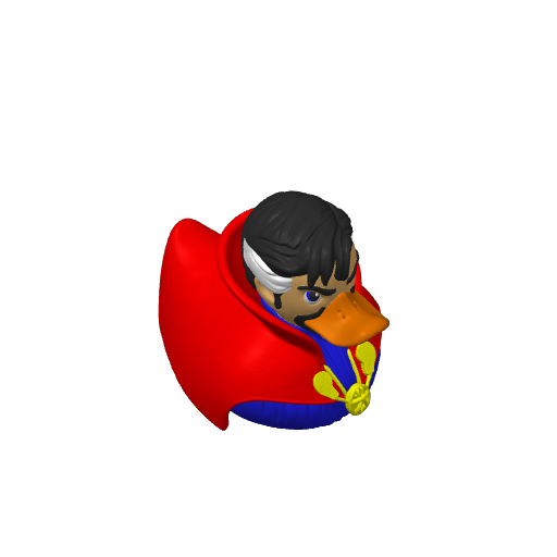 Cloak Wearing Sorcerer Dash Duck (3D render, made to order)