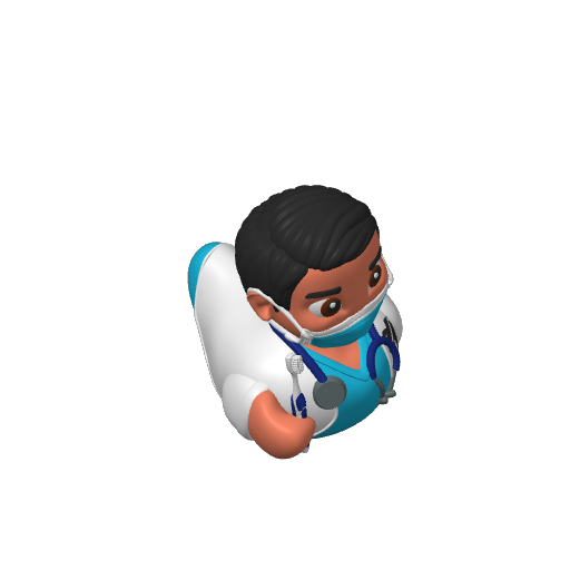Tooth Caring Doctor Guy Dash Duck (3D render, made to order)
