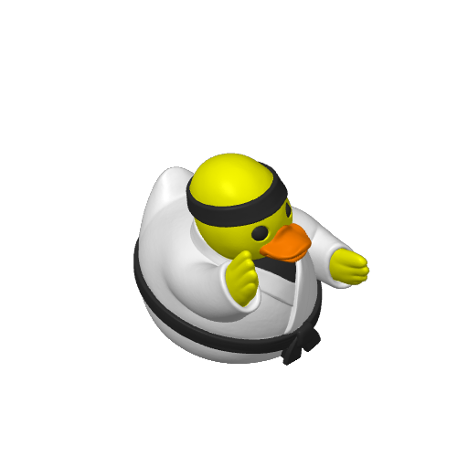 Martial Arts Striker Dash Duck (3D render, made to order)