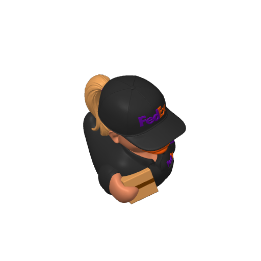 Express Package Lady Dash Duck (3D render, made to order)