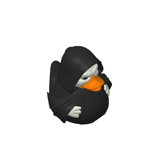 Wrinkled Dark Side Master Dash Duck (3D render, made to order)