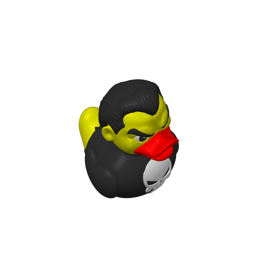 Skull Emblem Vigilante Dash Duck (3D render, made to order)
